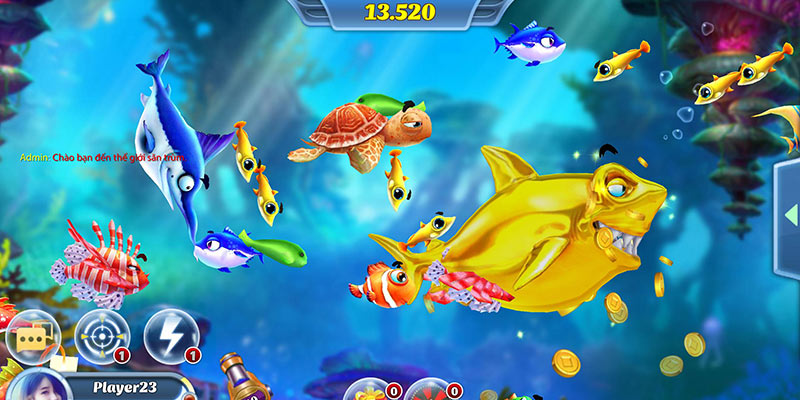 Game bắn cá Đại Thần tái hiện được một đại dương kỳ thú, hấp dẫn